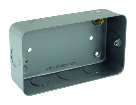 metal clad back box|metal clad data outlet.